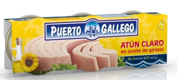 Ton in ulei de fl.soarelui Puerto Gallego (3*80g)