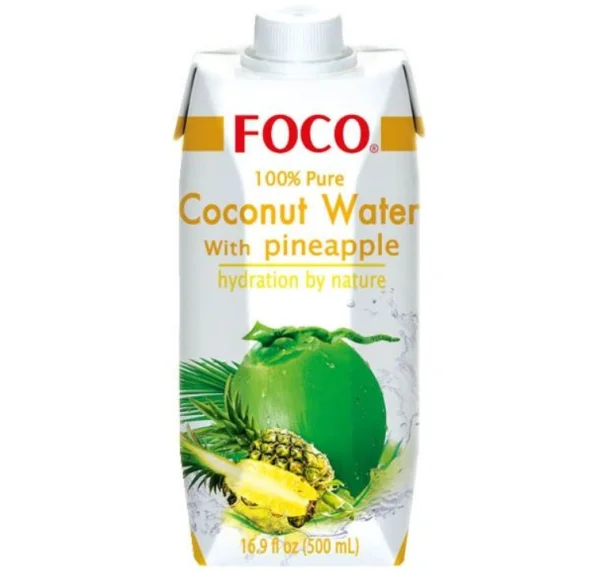 Apa de cocos cu Ananas '' Foco'' (500 ml)