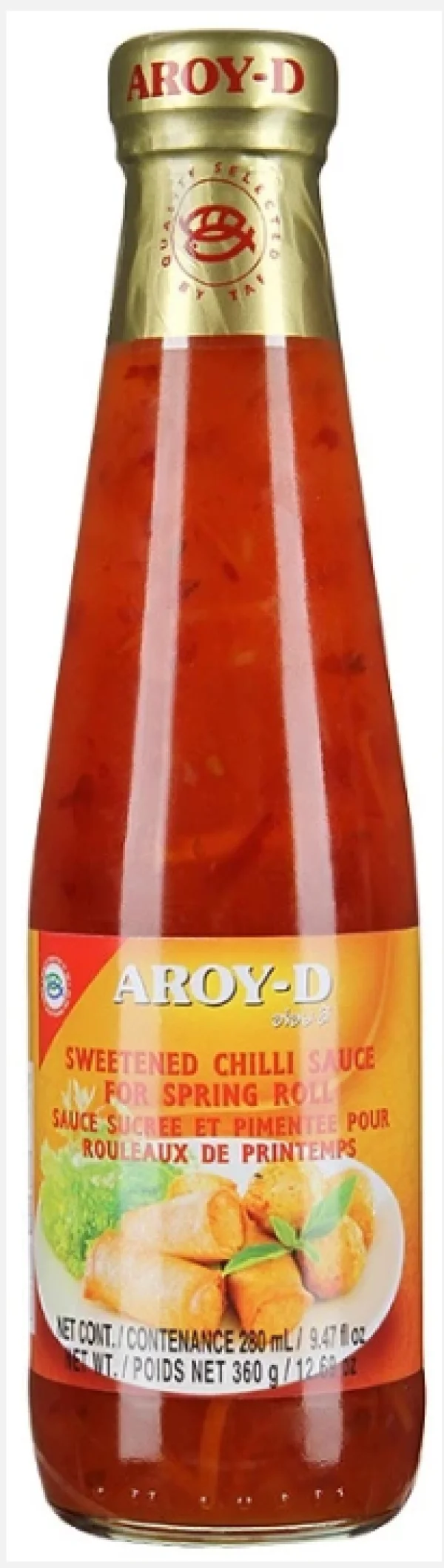 Sos chilli dulce pentru spring roll  Aroy-D (360 g)
