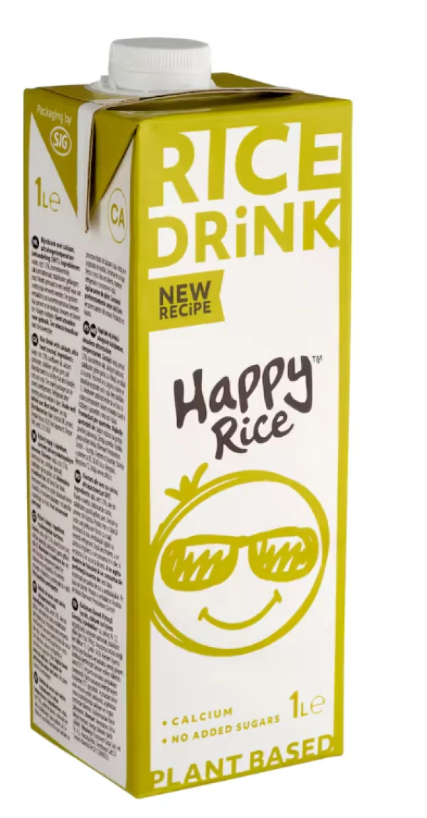 Bautura de orez cu calciu Happy (1 l)