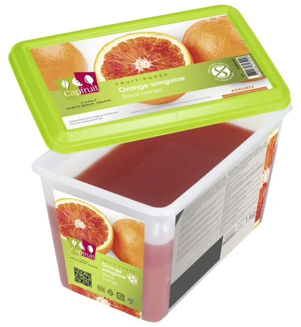 Piure congelat de Portocala rosie (1kg)