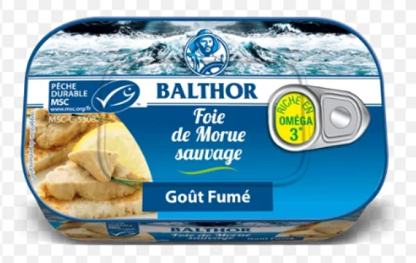 Ficat de cod afumat în ulei propriu Balthor (123 g)