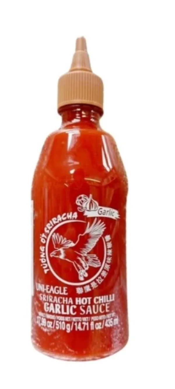 Sos Sriracha usturoi cu chili iute Uni-Eagle  (510g)