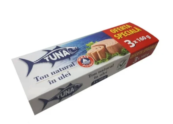 Ton in ulei bucati 3*160gr